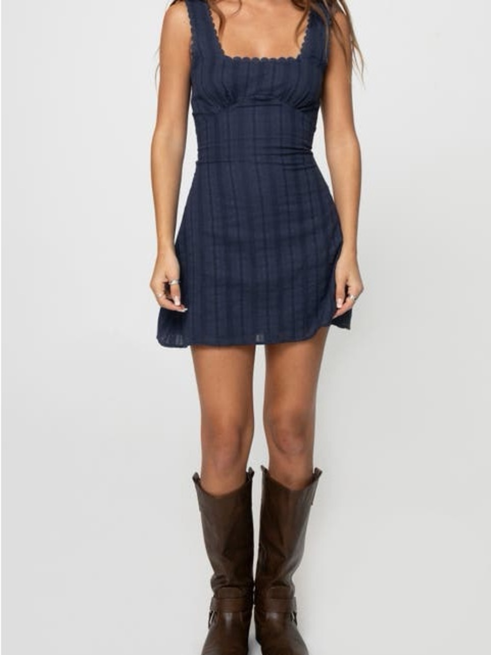 Princess Polly Navy Blue Mini Dress